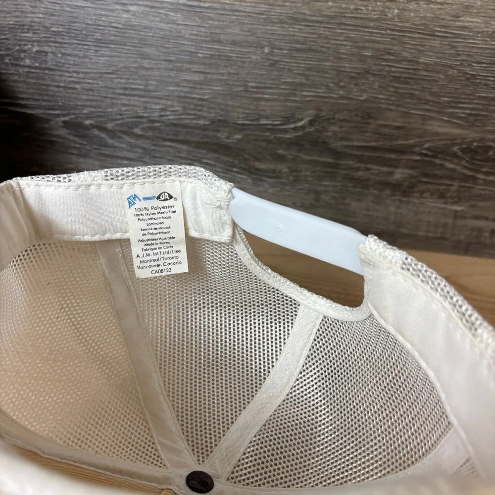 Vintage Nashville Now‎ Hat Cap Snap Back White Trucker Talk Show Adjustable 80s